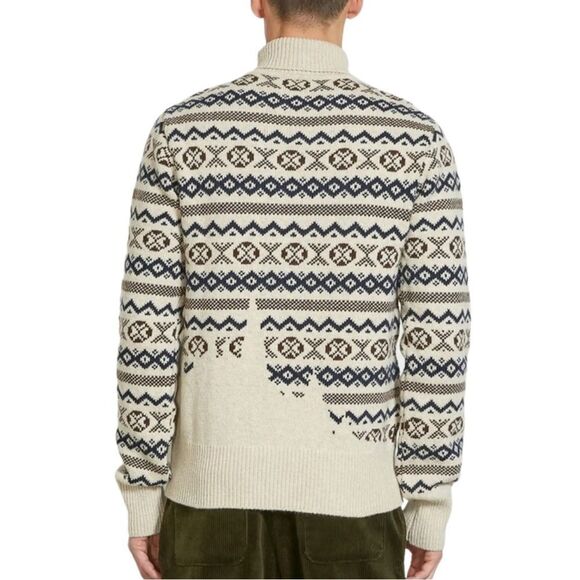 NWT OLIVER SPENCER Talbot Rookley Turtleneck Wool Sweater - Picture 2 of 5